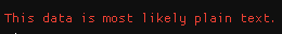This data is most likely plain text.